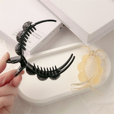 Kẹp Tóc Càng Cua Kết Ngọc Cỡ Lớn, Búi Tóc Siêu Xinh, Kẹp Tóc Dài