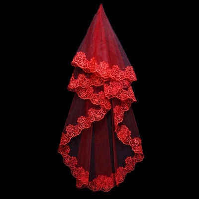 Voan (lúp) Cô dâu và Dạ hội, đi tiệc, sự kiện màu đỏ MS: 41243