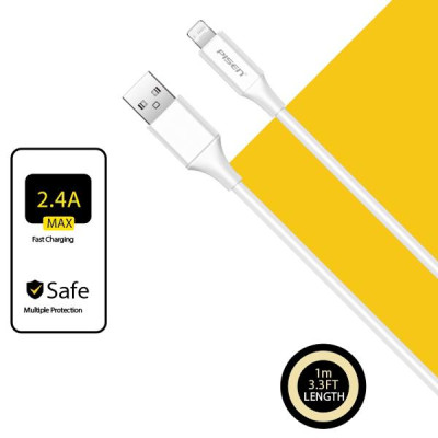 Cáp Sạc Mr White Lightning USB-A 1 m - Pisen AL05-1000