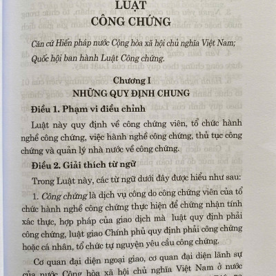 Luật Công Chứng Năm 2024