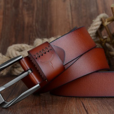 Thắt Lưng Da Bò Chính hãng COWATHER XF008 Nâu Vàng