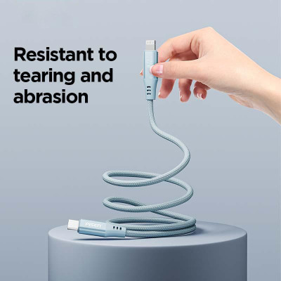 Cáp Sạc Nhanh Pisen Quick Magipi Magloop Lightning USB-C 27W 1m - Màu Đen