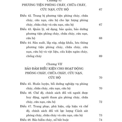 Luật phòng cháy, chữa cháy và cứu nạn, cứu hộ năm 2024 - bản in 2025