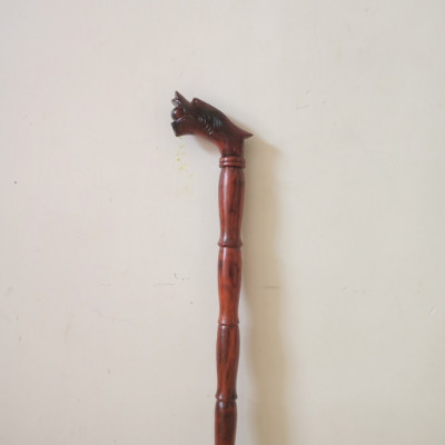 Gậy batoong gỗ trắc đầu rồng cho người già