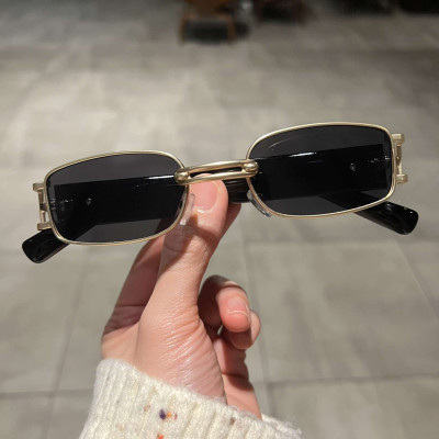 Kính mát unisex nam nữ Mắt vuông form nhỏ chống nắng sành điệu