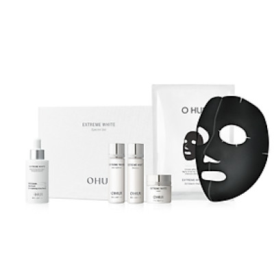 Bộ Tinh chất dưỡng sáng chuyên sâu OHUI Extreme White Mela Toning Dark Spot Ampoule Essence