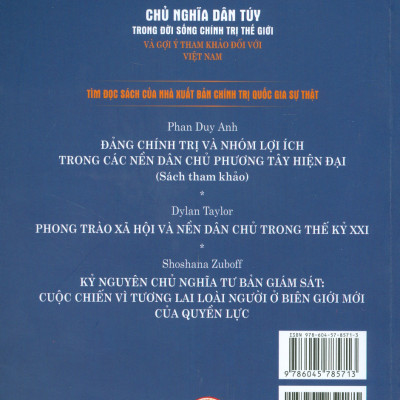 Chủ Nghĩa Dân Túy Trong Đời Sống Chính Trị Thế Giới Và Gợi Ý Tham Khảo Đối Với Việt Nam