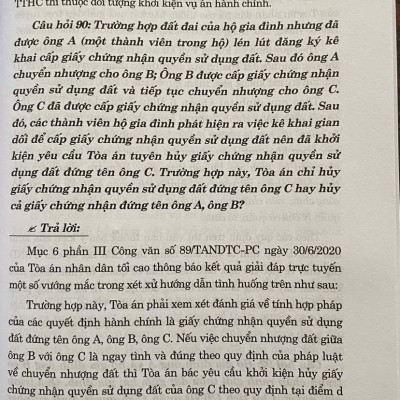 100 câu hỏi giải quyết tranh chấp về đất đai tại Toà án