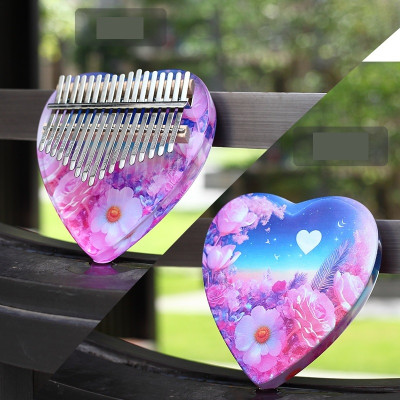 Đàn Kalimba 17 Phím - Đàn Kalimba Thumbs Piano Sử Dụng Ngón Tay | Tặng kèm búa chỉnh, khăn lau, dán nốt phím