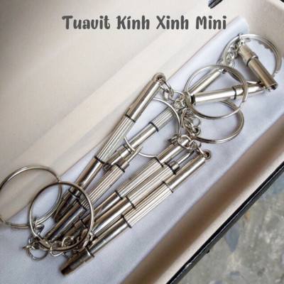 Kính xinh, Kính râm Mắt vuông nhựa trắng ulzzang + tặng Tuavit Kính xinh mini tiện lợi