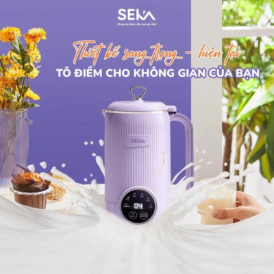 Máy làm sữa hạt mini SEKA SK320 [Tím Nhạt] - 600ml - 600W - 5 chức năng - Hàng chính hãng