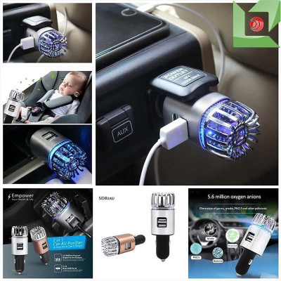 Thiết Bị Khử Mùi KhôngKhí Xe Hơi Mẫu Mới – Khử Mùi Hôi, Diệt Khuẩn, Loại Tốt Có USB , vòi nước