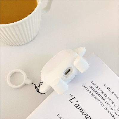 Ốp Bảo Vệ Bao Case dành cho Airpods 1/ 2 Thỏ Trắng- Hàng chính hãng