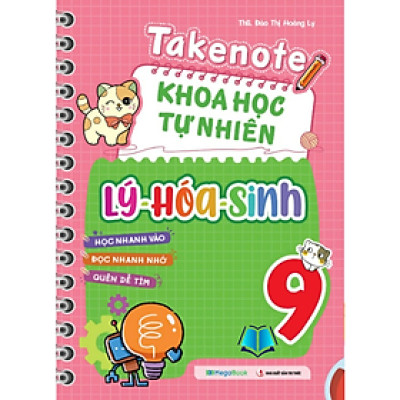 Sách - Takenote Khoa Học Tự Nhiên Lý - Hóa - Sinh Lớp 9