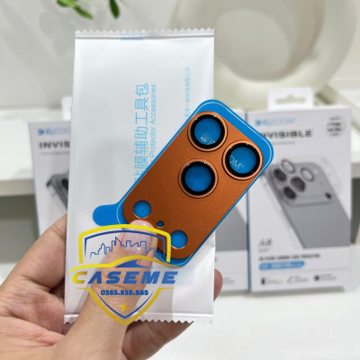 Dán Cường Lực Camera Dành Cho iPhone 17 Pro, iPhone 17 Pro Max Kuzoom – Viền Nhôm Bảo Vệ - Hàng Chính Hãng