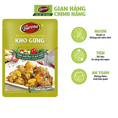Xốt Gia Vị Hoàn Chỉnh BARONA - Kho Gừng 80g