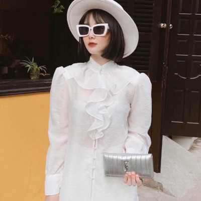 Kính xinh, Kính râm Mắt vuông nhựa trắng ulzzang + tặng Tuavit Kính xinh mini tiện lợi