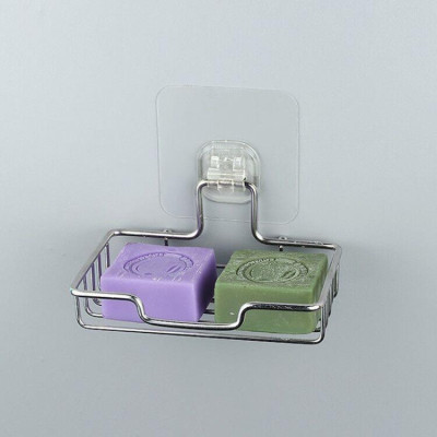 Giá Inox Để Xà Bông Dán Tường Phòng Tắm, Kê Để Xà phòng Khô Ráo - Tiện Dụng, Sang Trọng, Không Khoan Đục. TakyHome 4039