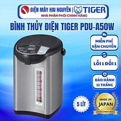 Bình thủy điện tử Tiger PDU-A50W (5.0L)- HÀNG CHÍNH HÃNG