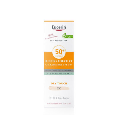 Kem Chống Nắng Trang Điểm Eucerin Sun Creme Face-Tinted CC Cream SPF50+ (50 ml)