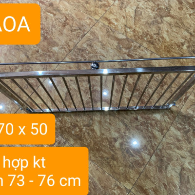 GIÁ GẦM BẾP , KỆ ĐỂ ĐỒ NHÀ BẾP INOX 304 . KT 70 X50 CM ( giá 1sp)