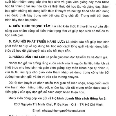 Bồi Dưỡng Học Sinh Giỏi Khoa Học Tự Nhiên 8 (Dùng Chung Cho Các Bộ SGK Hiện Hành)_HA
