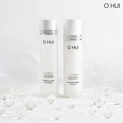 Bộ Nước Hoa Hồng Sữa Dưỡng Dưỡng Trắng Da Ohui Extreme White Special 2PCS Set