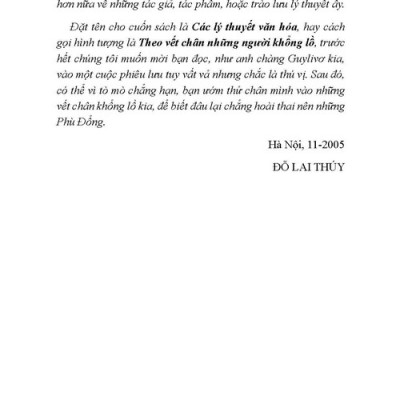 Các Lý Thuyết Văn Hóa (Tái bản)