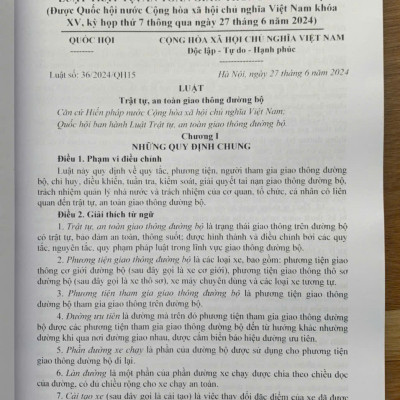 Luật Trật tự an toàn giao thông đường bộ - Hệ thống văn bản quy định chi tiết thi hành