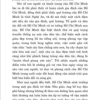 Những nhận thức cơ bản về Tư tưởng Hồ Chí Minh