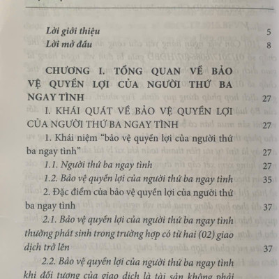 Bảo vệ quyền lợi của người thứ ba ngay tình (sách chuyên khảo)
