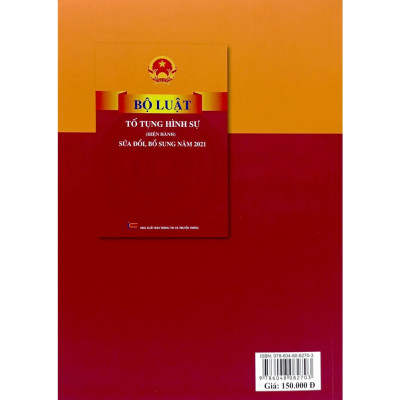 Sách Bộ luật Tố Tụng Hình Sự (Hiện Hành) (Sửa Đổi, Bổ Sung Năm 2021) 