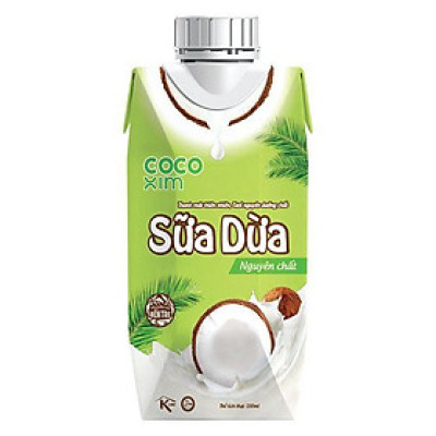 Đồ uống Sữa Dừa Nguyên Chất từ dừa tươi 100% - Thương hiệu COCOXIM 330ml