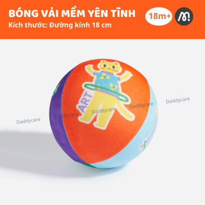 Bóng vải đồ chơi cho bé sơ sinh, bóng nảy đàn hồi Mideer Silent Bouncy Ball