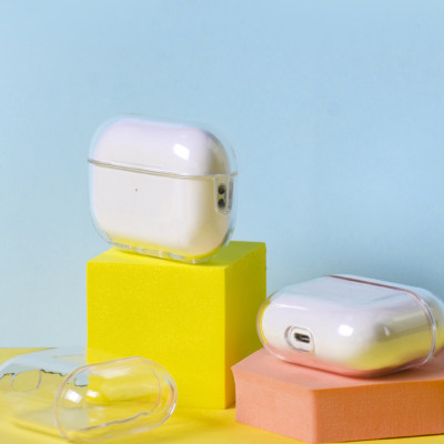 Ốp Nhựa Cứng Trong Suốt Trơn Không Khóa cho Airpods 3 - Hàng Chính Hãng