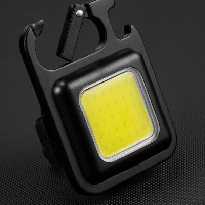 Đèn Led Mini Móc Khóa Đèn Cầm Tay Nhỏ Siêu Sáng đa chức năng có pin sạc USB C chống nước có nam châm từ tính - Hàng Chính Hãng