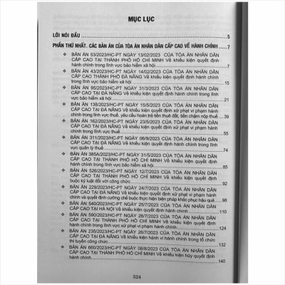 Sách Tuyển Tập Các Bản Án Của Tòa Án Nhân Cấp Cao Về Hành Chính - Kinh Doanh Thương Mại - Hôn Nhân Gia Đình - Lao Động (Dành cho Thẩm phán, Thẩm tra viên, Hội thẩm, Kiểm sát viên, Luật sư và các học viên tư pháp ) - TS. Trần Văn Hà (V2446A)