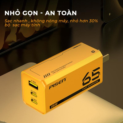Sạc Nhanh Pisen Pro - Mecha GaNUltra 65W - Pisen CC1200