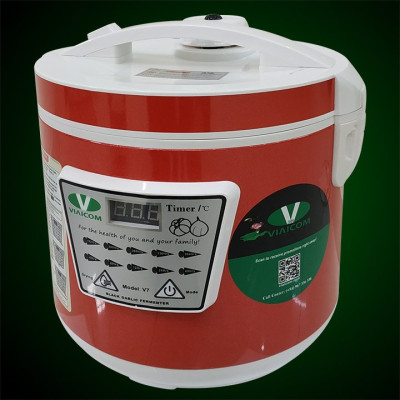 Máy làm tỏi đen VIAICOM V7 Đỏ - Công nghệ Nhật Bản - Hàng chính hãng