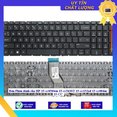 Bàn Phím dùng cho HP 15-cc050wm 15-cc563ST 15-cc152od 15-cc004ur 15-CC - Màu Bạc ko led  - Hàng Nhập Khẩu New Seal