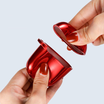 BAO CASE AIRPODS VỎ ỐP CHO TAI NGHE AIRPODS 1, AIRPODS 2, AIRPODS PRO mạ Chrome bóng cao cấp màu đỏ -  Hàng chính hãng