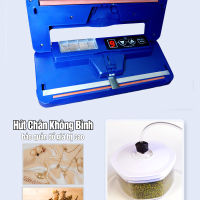 Máy Hút Chân Không Thực Phẩm TT68 Không Kén Túi, Ép Chân Không Khô và Ướt, Hàng Chính Hãng