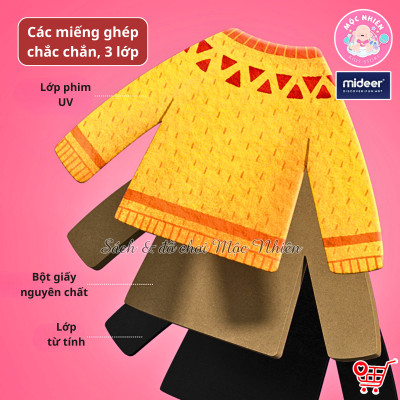 Đồ Chơi Xếp Hình Nam Châm Sáng Tạo Phiên Bản Mới Bao Gồm Trò Chơi BoardGame - Mideer Magnets Toys