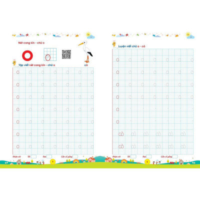 Sách - Bé Tập Tô Tập Viết Chữ To (Dành Cho Trẻ 4-6 Tuổi) - Bé Tự Tin Vào Lớp 1