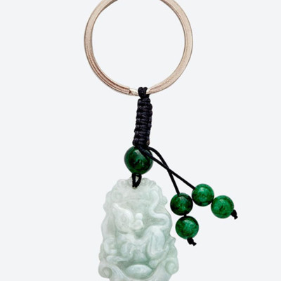 Móc khóa 12 con giáp đá cẩm thạch - Ngọc Quý Gemstones