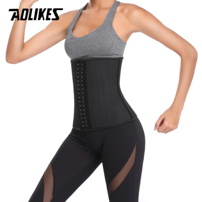 Đai nịt bụng Latex 25 khung thép định hình vòng eo AOLIKES A-5025