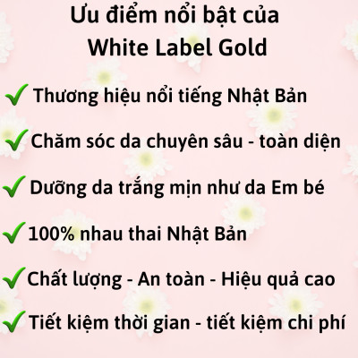 [DƯỠNG TRẮNG TOÀN DIỆN] Combo Bộ Sản Phẩm Dưỡng Da Cao Cấp Nhau Thai Nhật Bản MICCOSMO White Label Gold (Nước Hoa Hồng, Gel Tẩy Trang, Kem Dưỡng, Kem Mắt - CB09)
