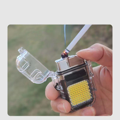 Đèn Led Mini Siêu Sáng 4in1 Plasma đa chức năng có pin sạc USB C tạo nhiệt Plasma chống gió chống nước - Hàng Chính Hãng