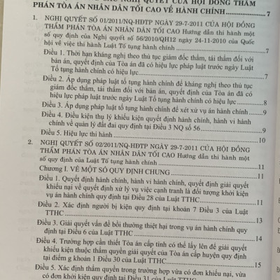 Hệ Thống Các Nghị Quyết Của Hội Đồng Thẩm Phán Tòa Án Nhân Dân Tối Cao Về Hành Chính, Kinh Tế, Thương Mại Và Hôn Nhân Gia Đình Từ Năm 2000 Đến 2023 