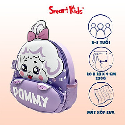 Ba lô mẫu giáo Cute Pets-Pommy B-021 Tím